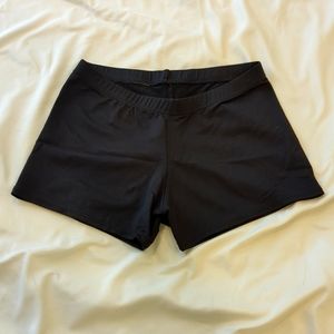 Black  Motionwear Spandex Dance Shorts